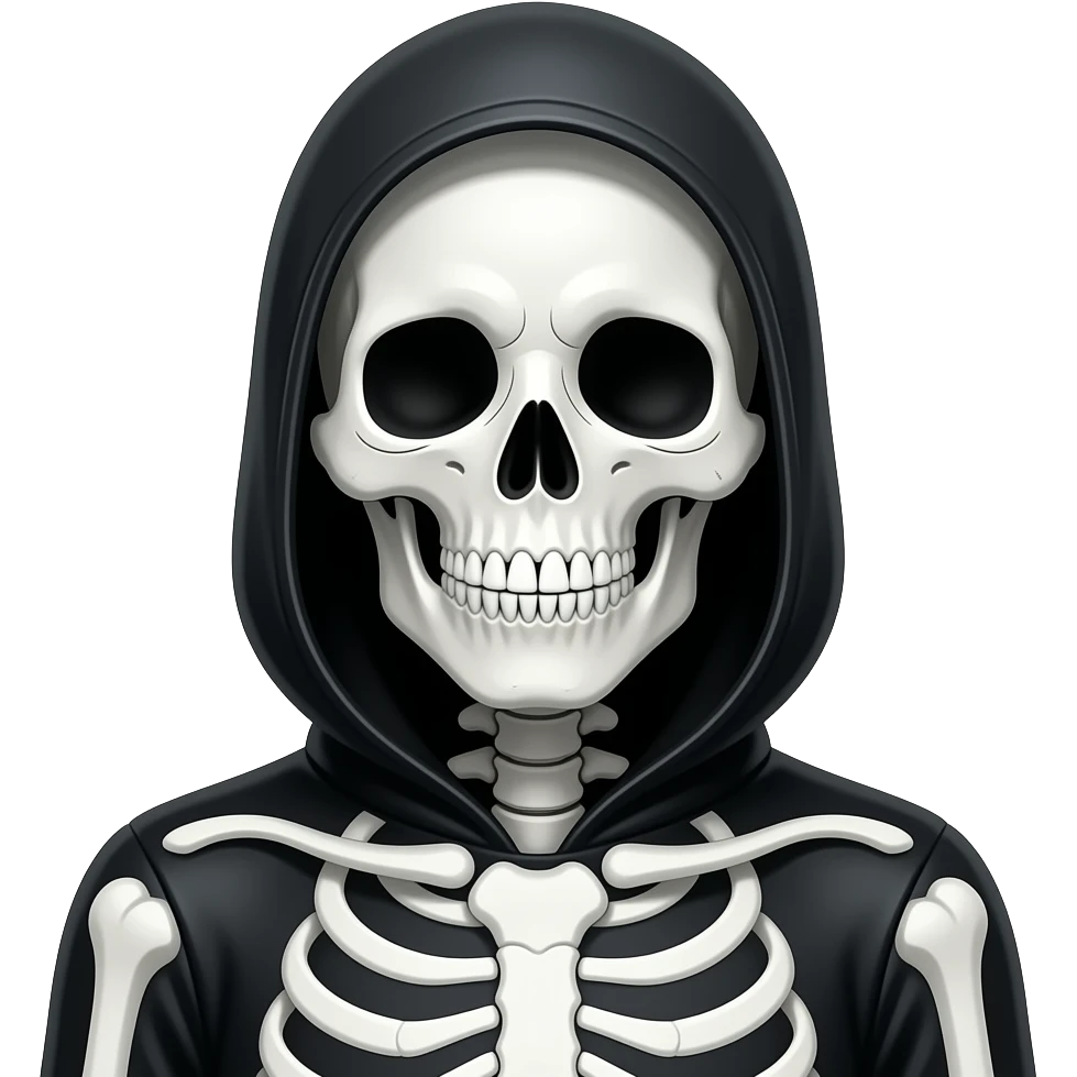 skeleton costume emoji