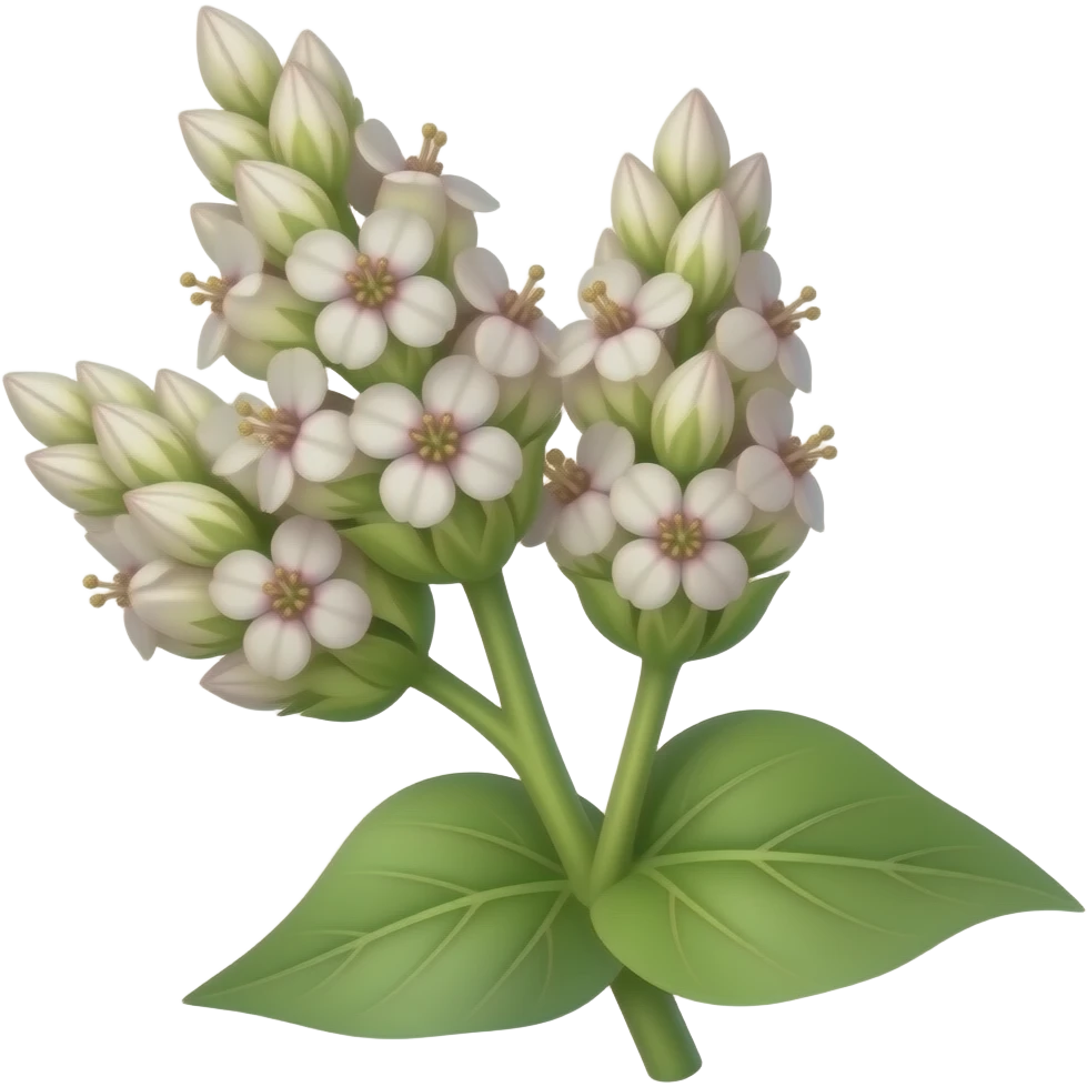 Buckwheat flowers emoji