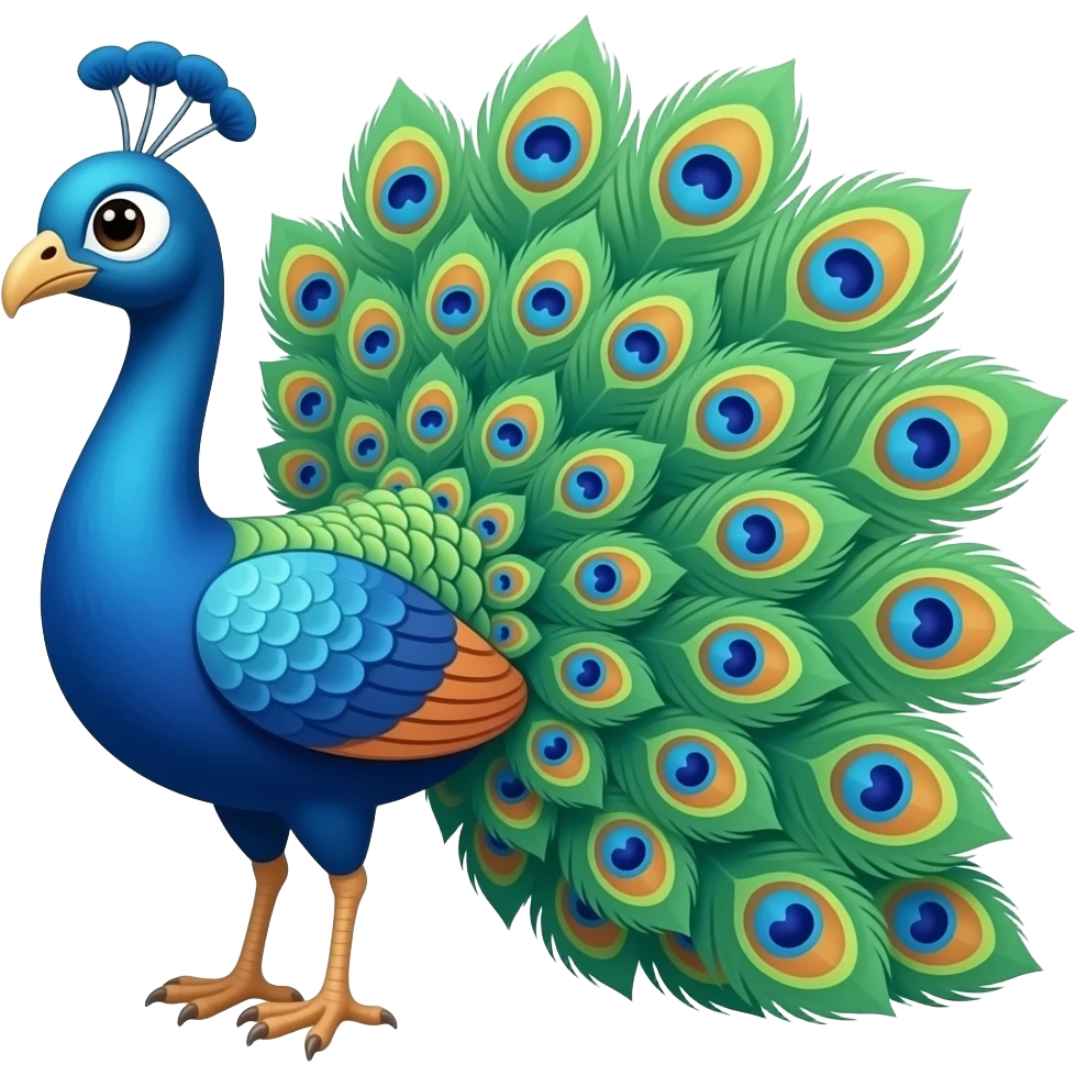 PEACOCK ANIMATED emoji