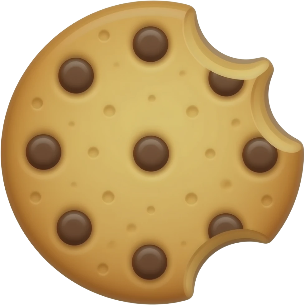 bitten cookie emoji