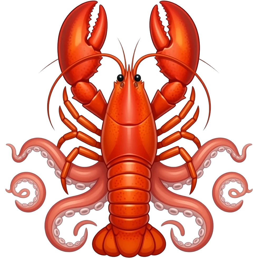 🦞+🦐+🦀+🐙 combine inf true emoji