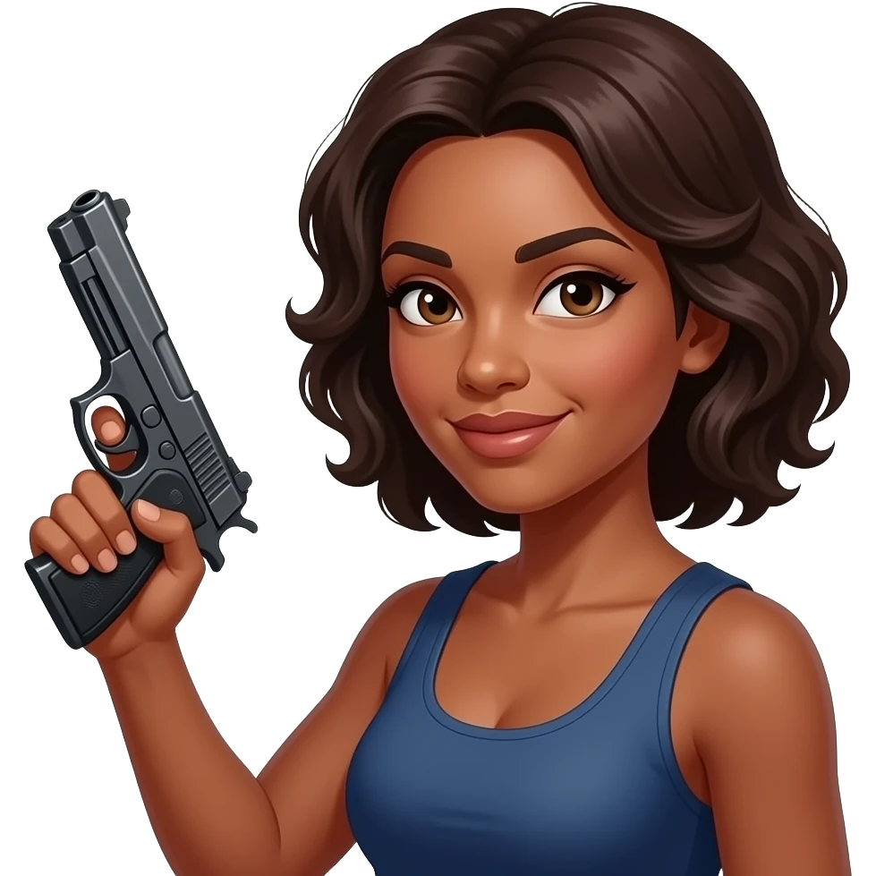 👩🏽🔫 emoji