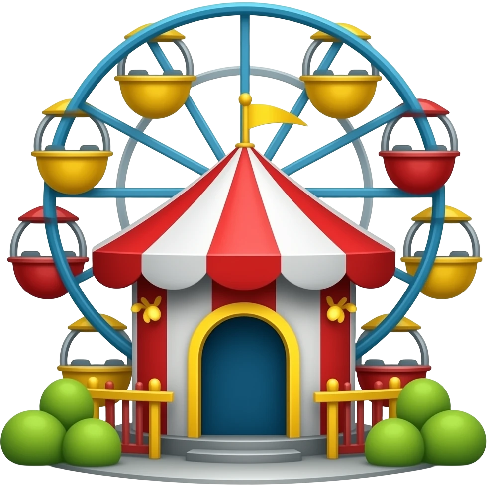 amusement park fun house emoiji emoji