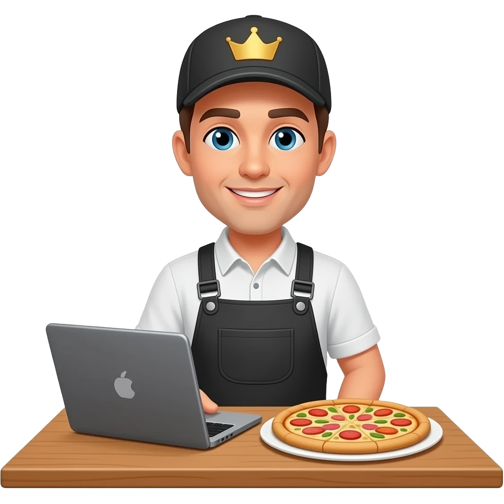 человек работает управляющим в пиццерии emoji