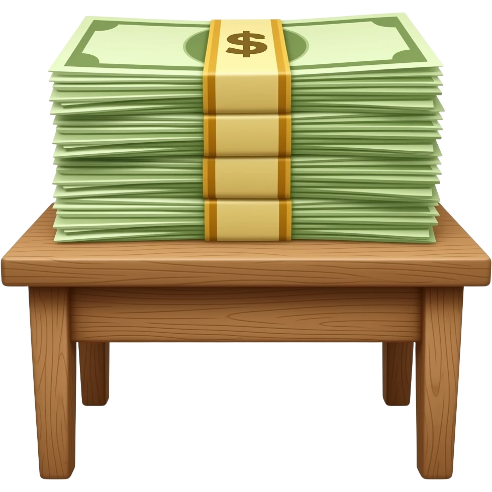money on table emoji