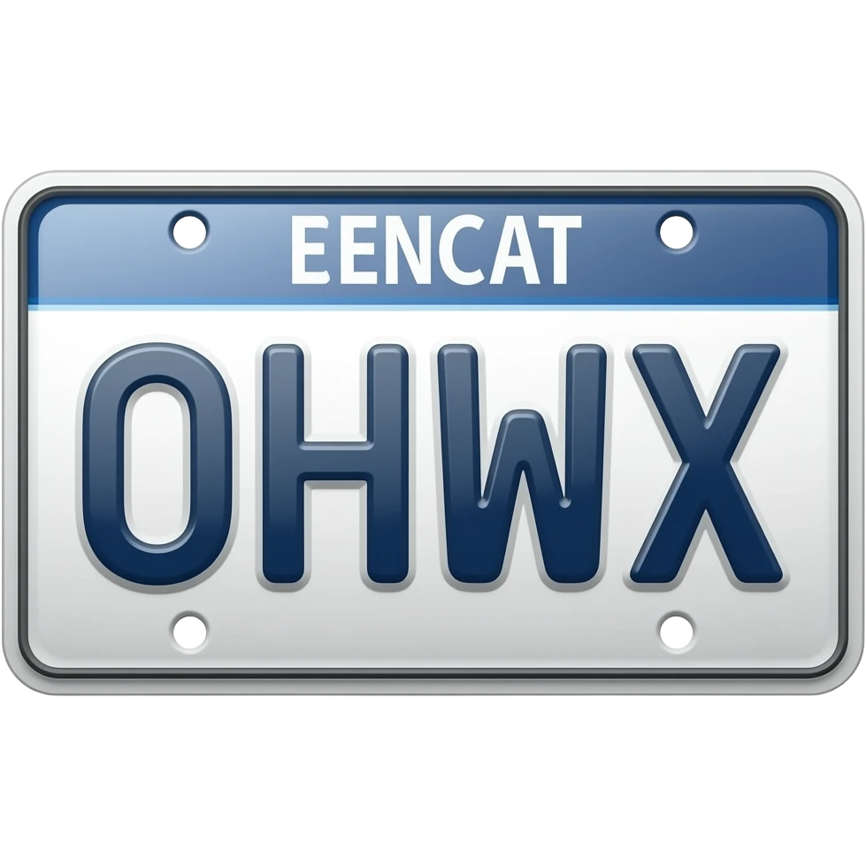 placa de auto emoji