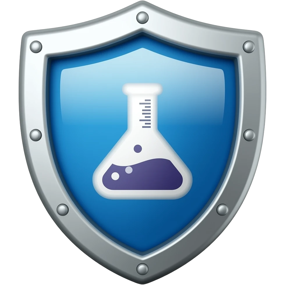 laboratory shield emoji