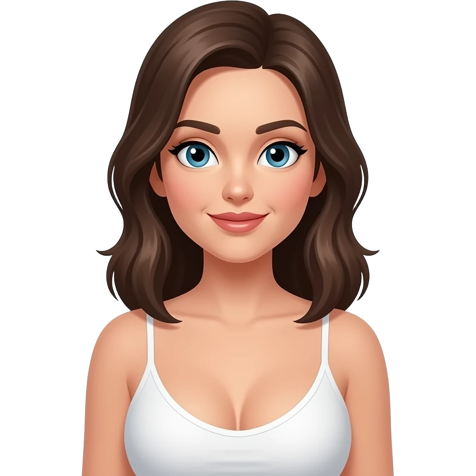 Woman with big boobs emoji