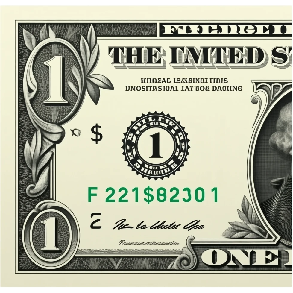 the banknote 1 dollar emoji