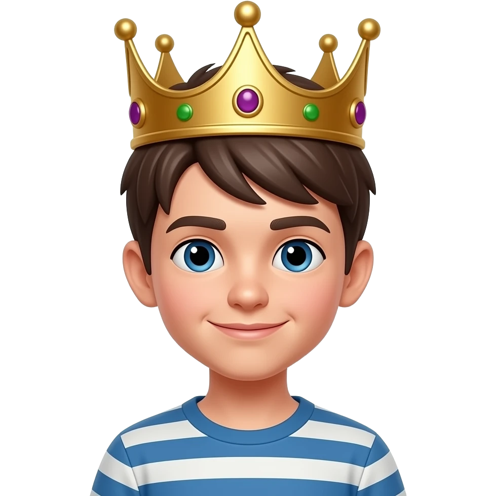 Make this boy with crown emoji