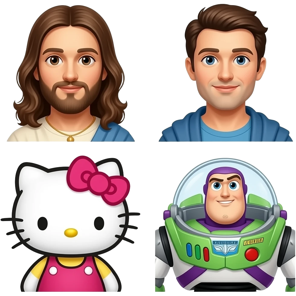 jesus hello kitty buzz emoji