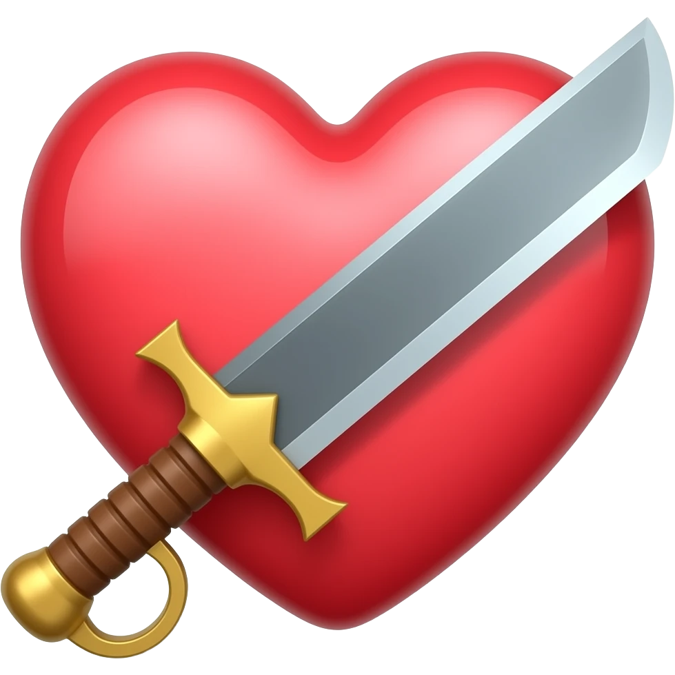 Arma e coração emoji