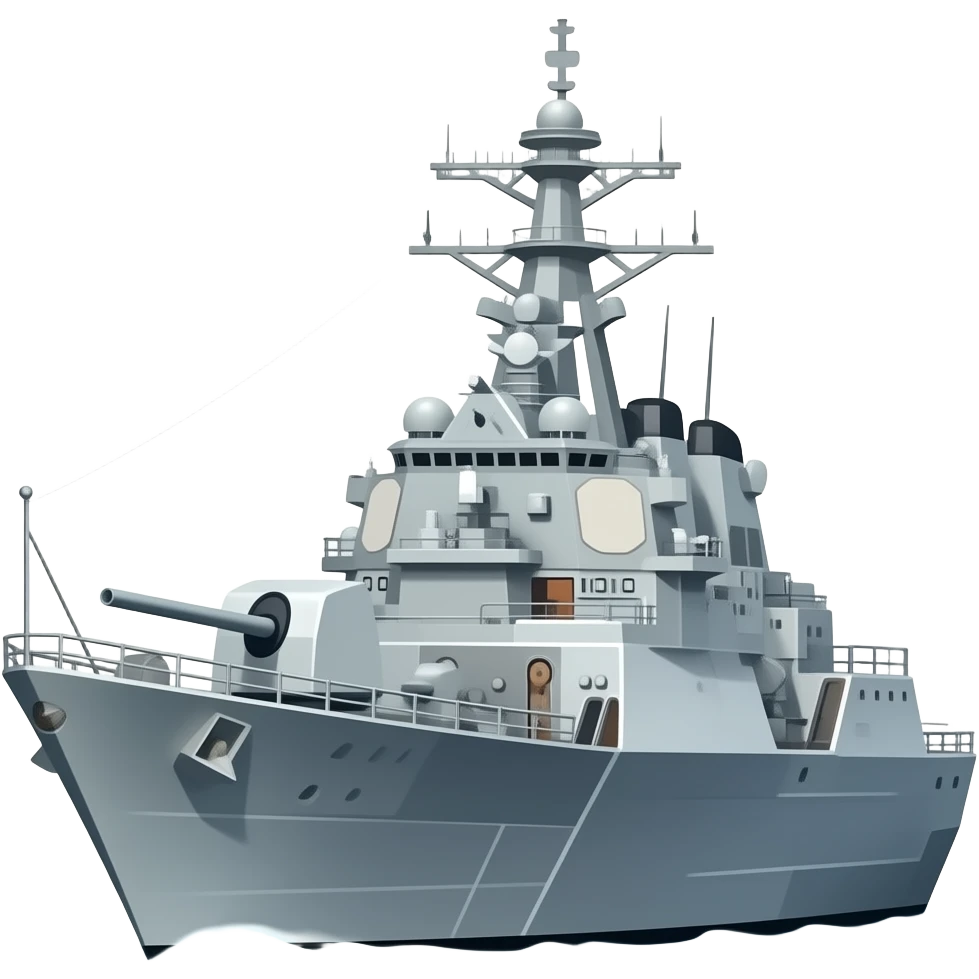 cruiser warship emoji