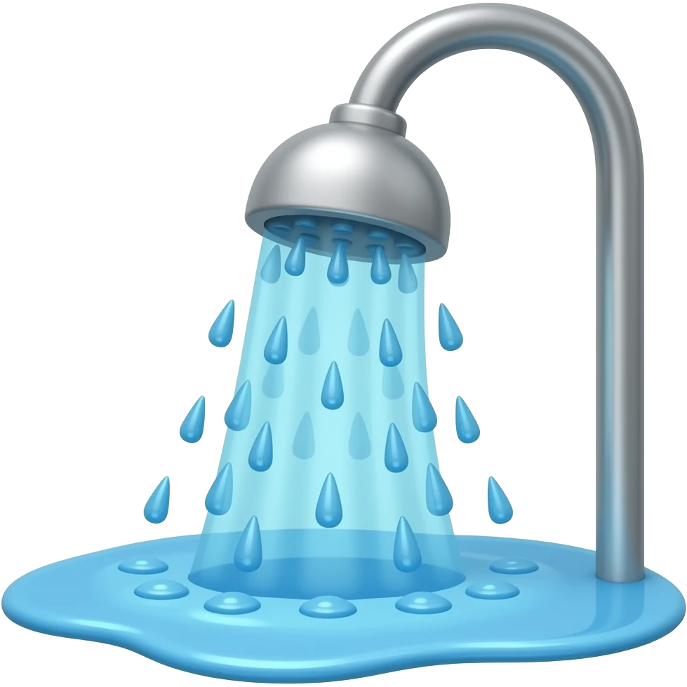 cartoon water shower emoji
