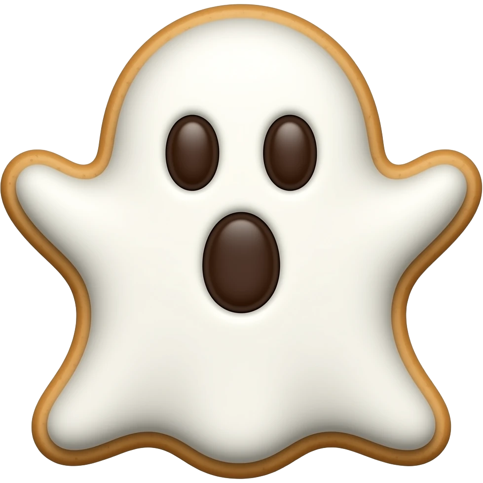 Kek coklat hantu emoji