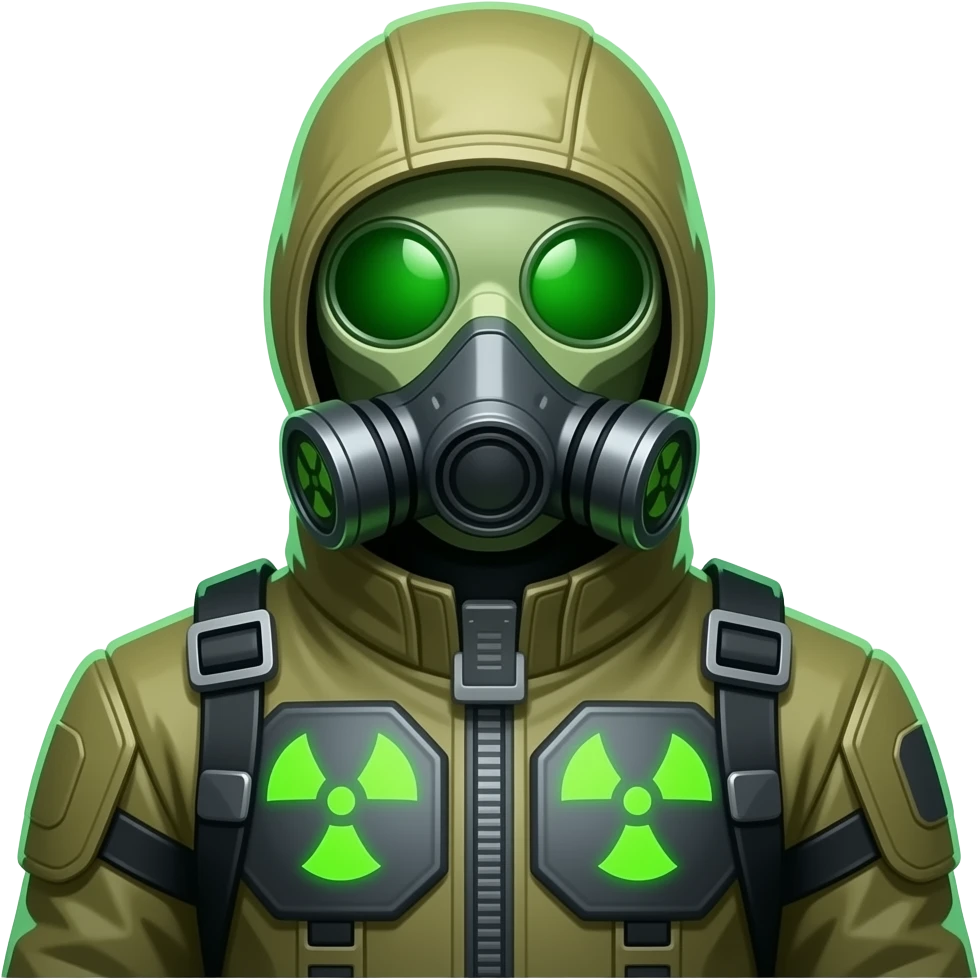 Radioactive suit emoji