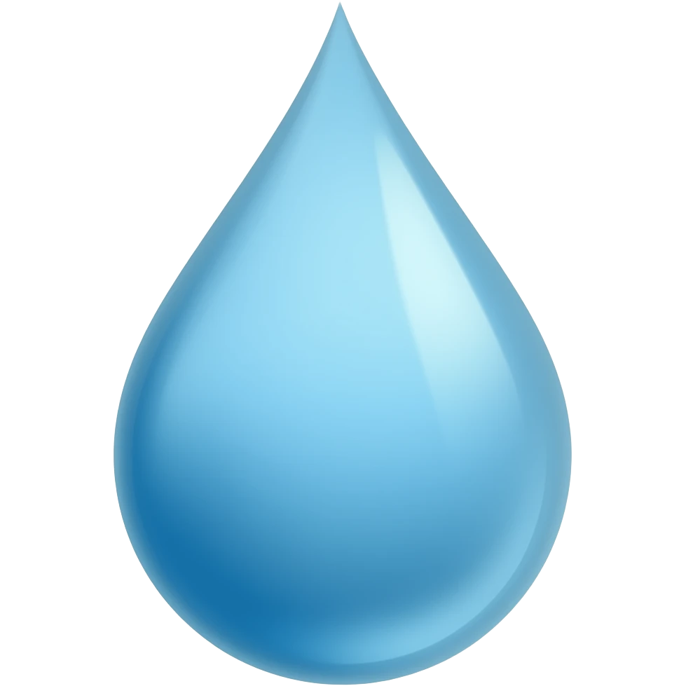 Walking water drop emoji