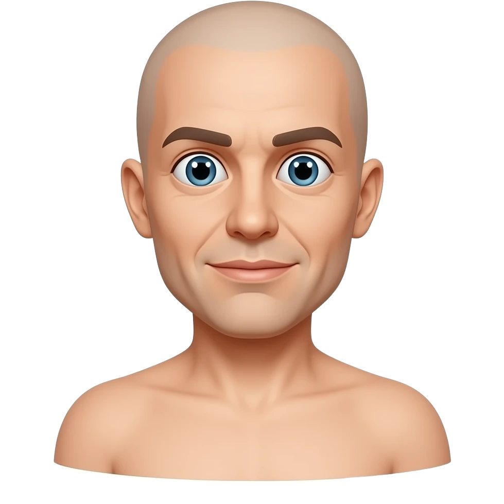 Human with no arms or legs eyes popped out emoji