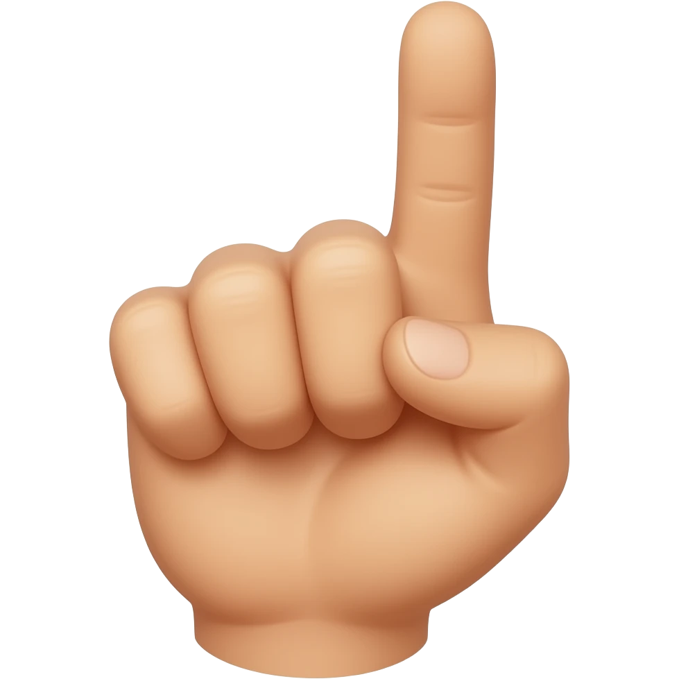 finger pointing on me in front emoji