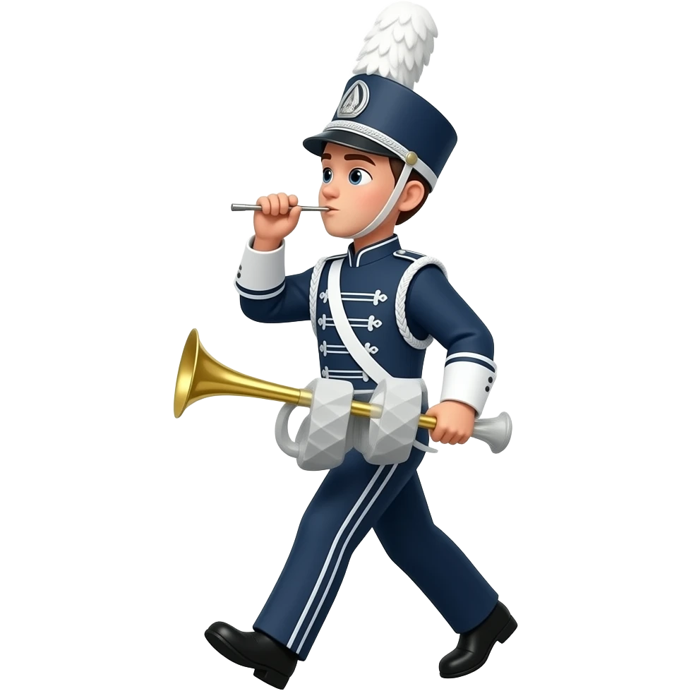 Conductor, whistle, and march emoji