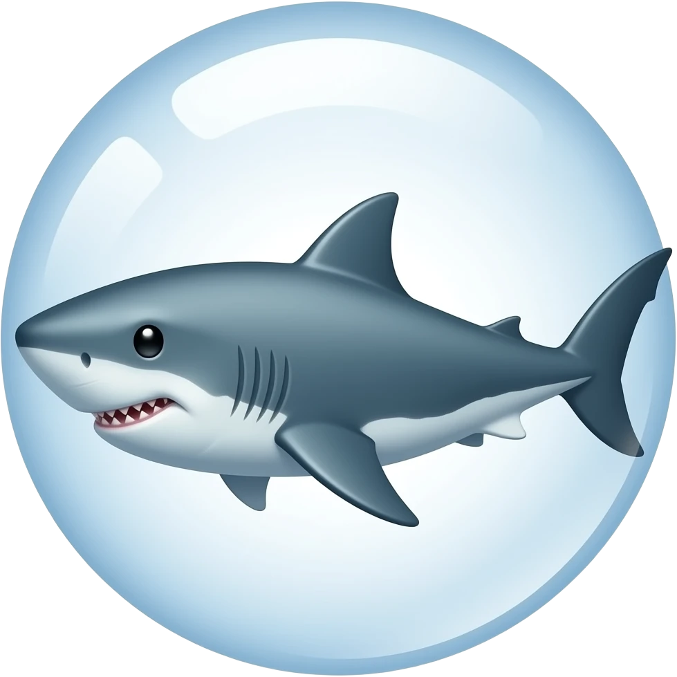 Shark fart emoji
