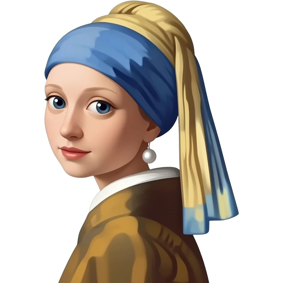 girl with pearl earring emoji