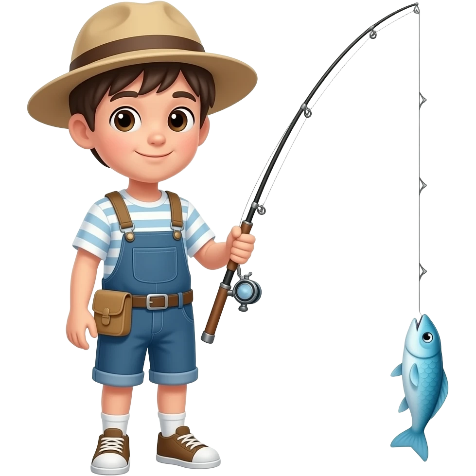 Fishing boy emoji