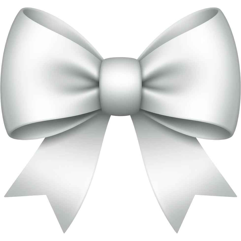 Bow white emoji