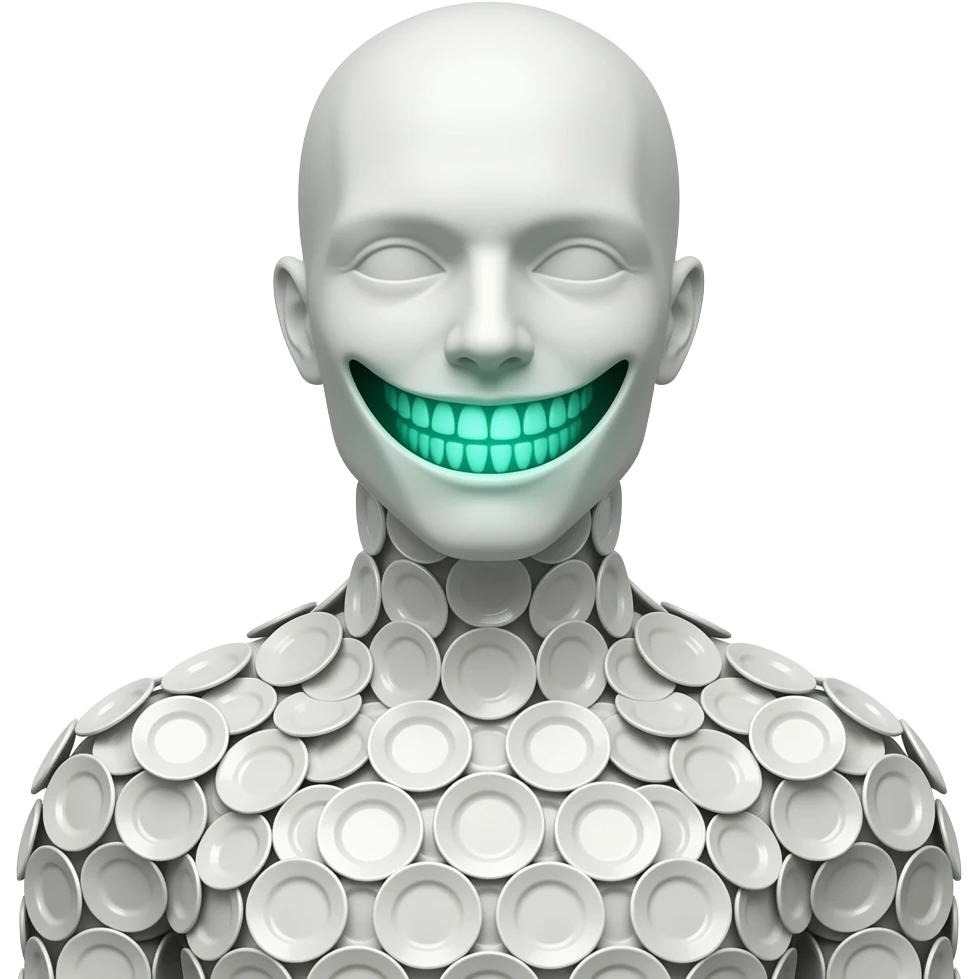 A full-body concept design of a towering humanoid structure made ...