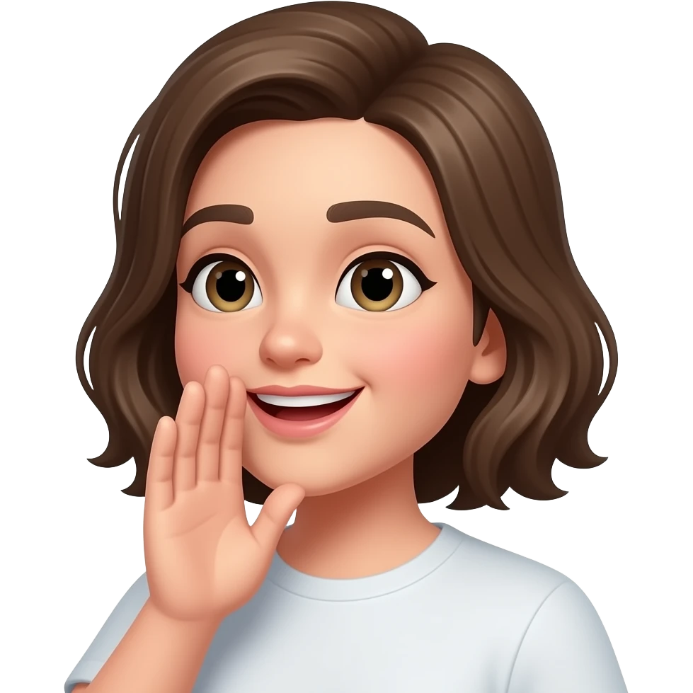 whispering emoji