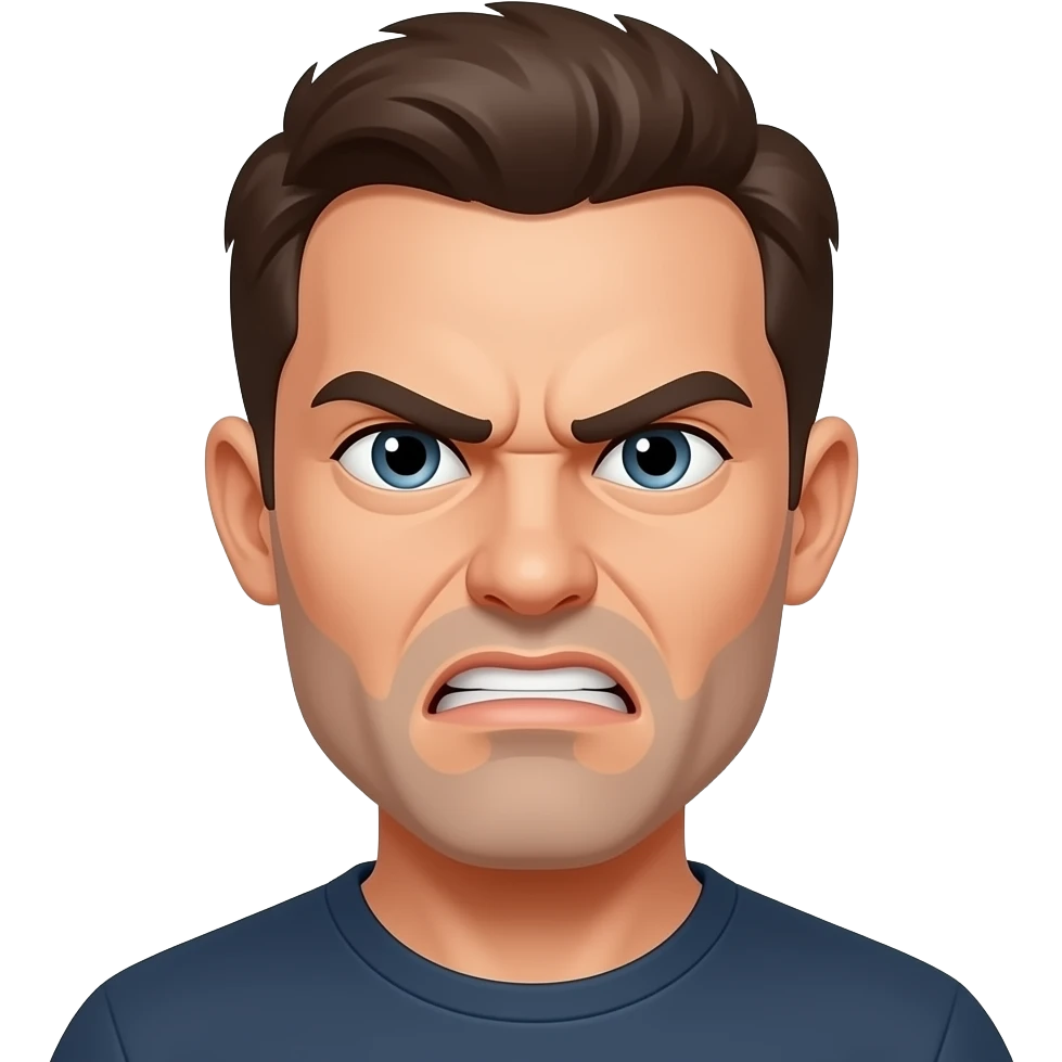 angry man emoji