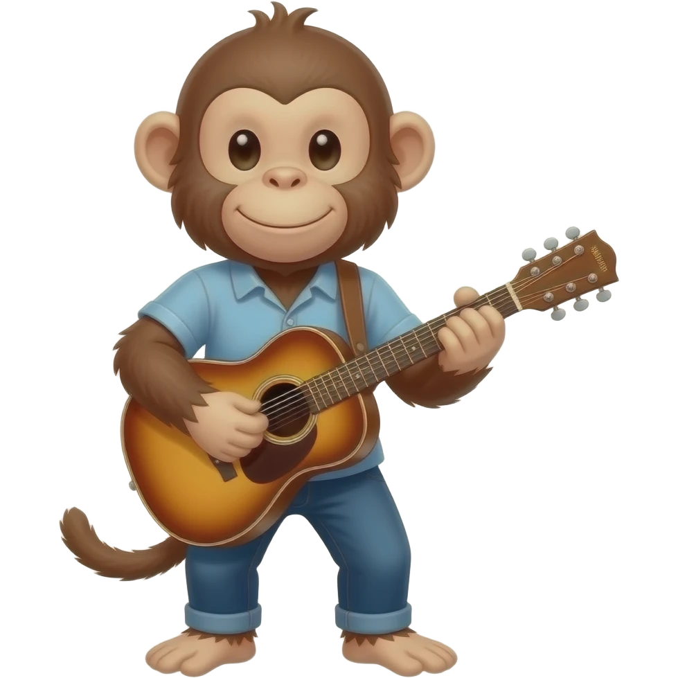 Músico mono! 🐒🎸 emoji