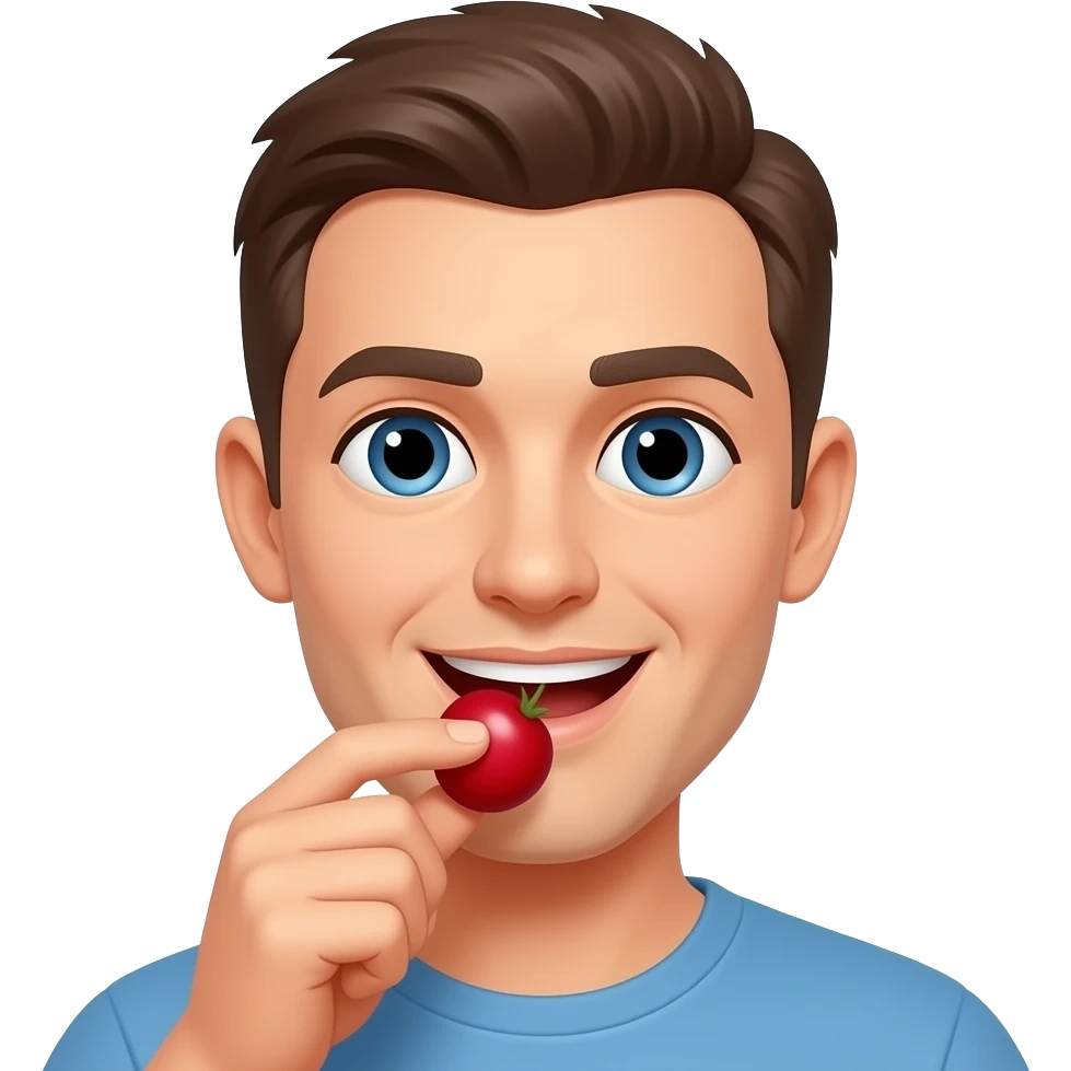 Human eats Redberry emoji