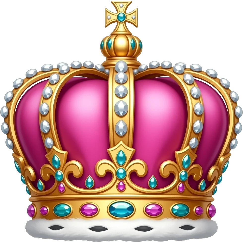 корона розовая emoji