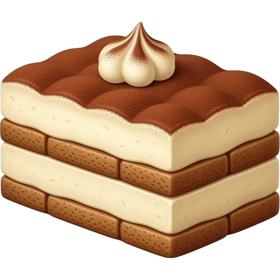 tiramisu slice emoji