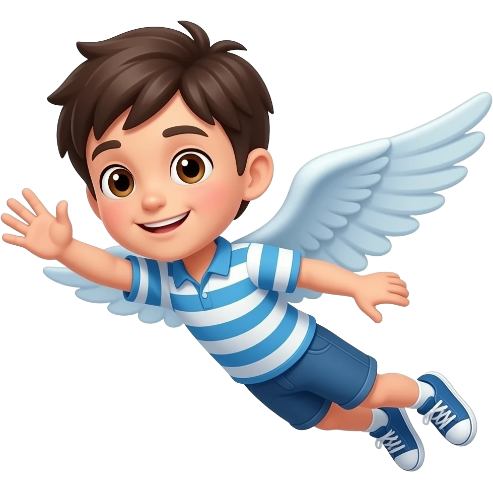 flying boy emoji