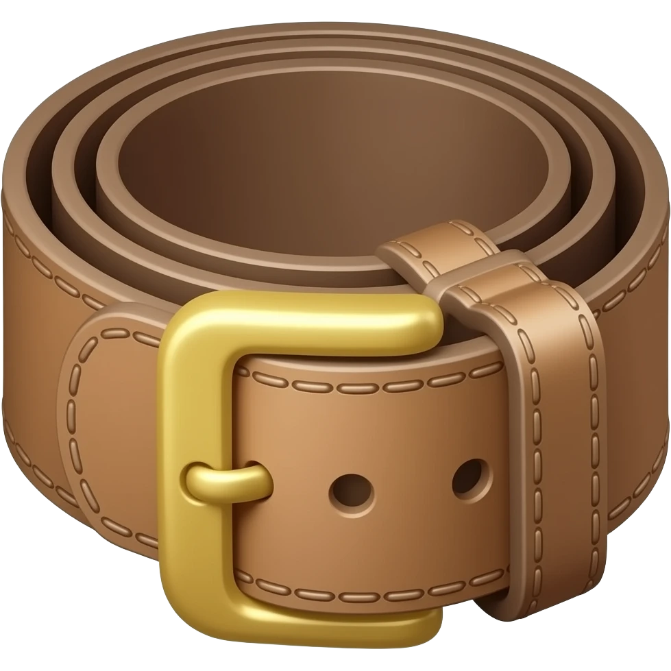 belt with snap effect emoji