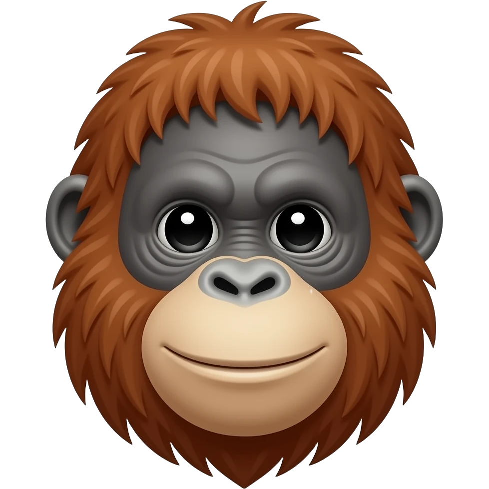 orangutan face emoji