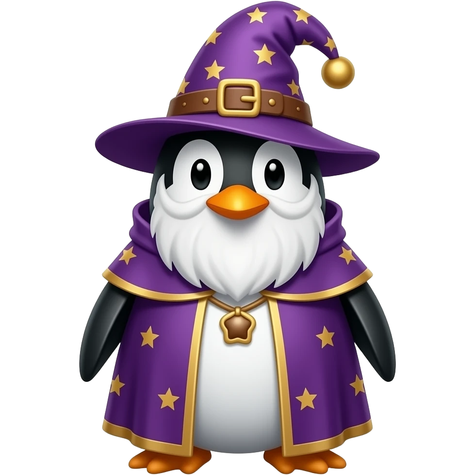 Penguin Wizard emoji