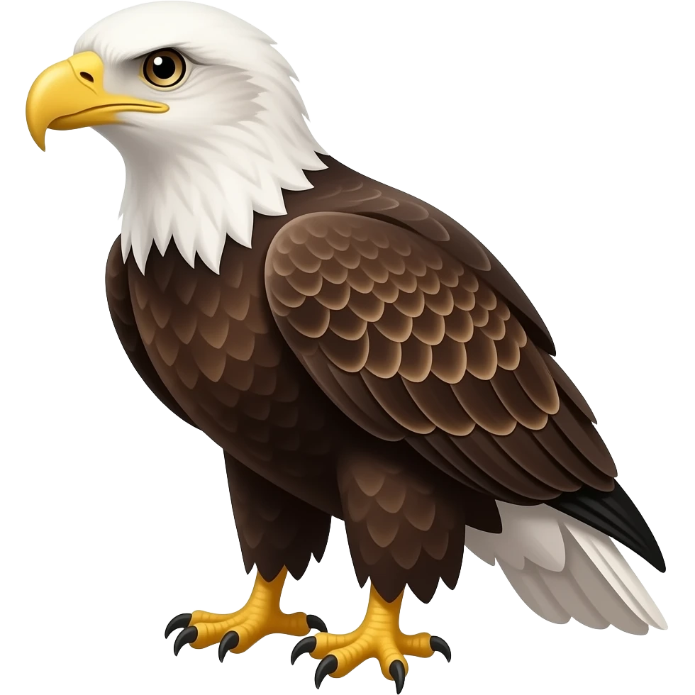 A Bald eagle emoji