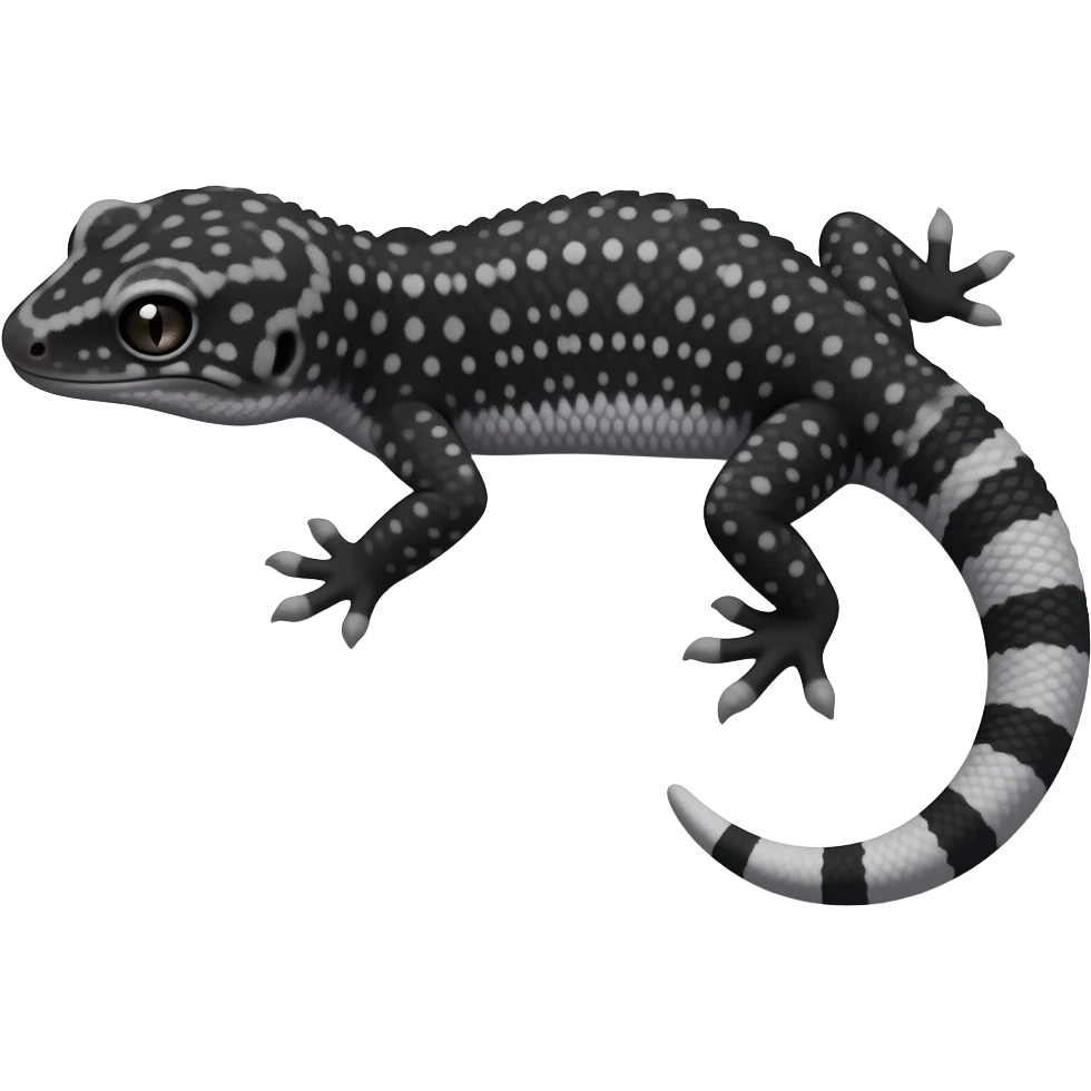 black night leopard gecko emoji