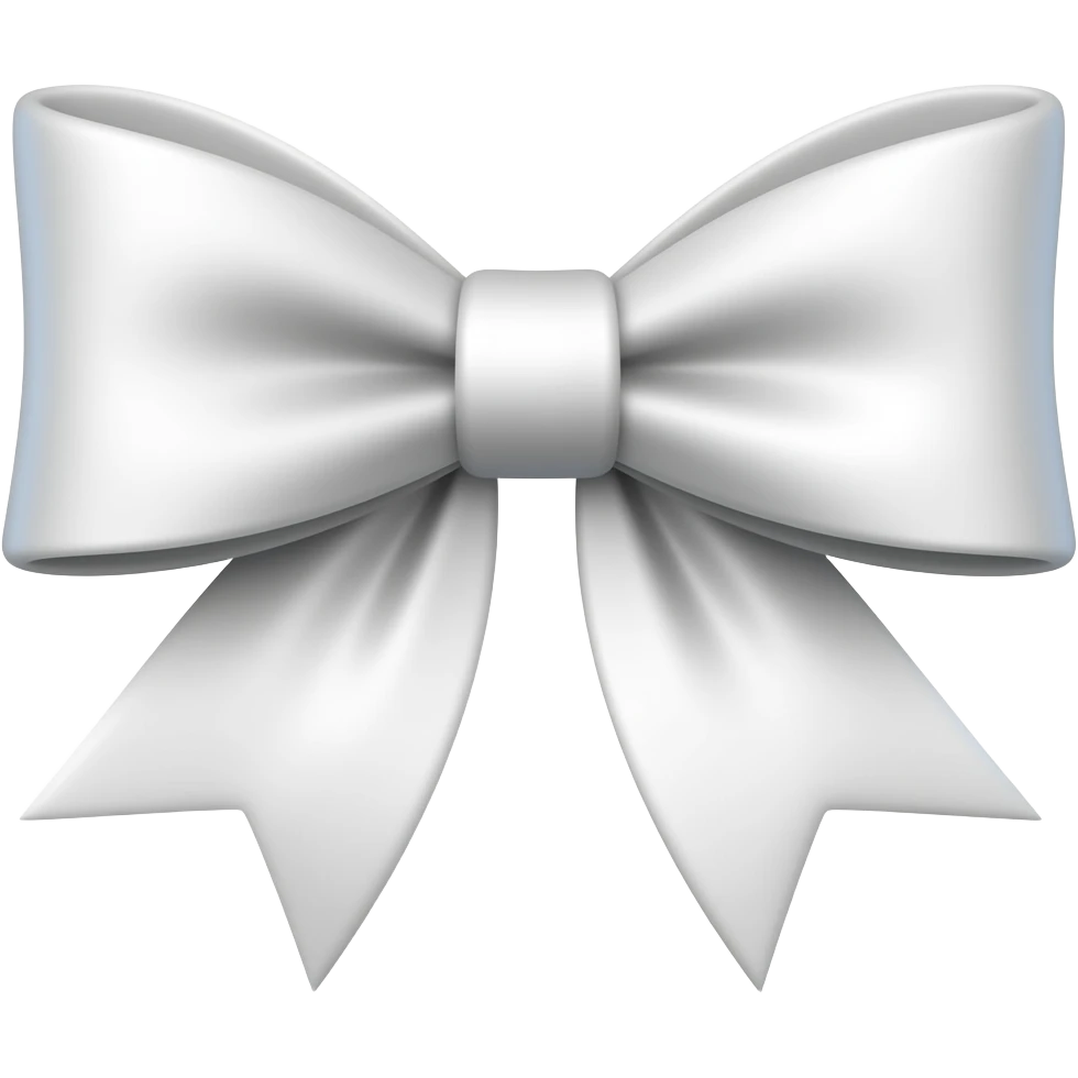 White bow emoji