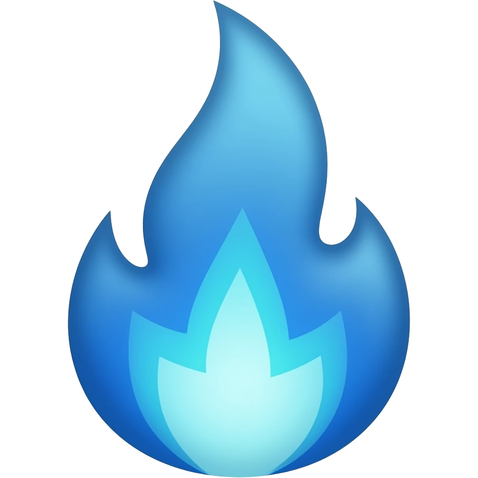 blue fire emoji