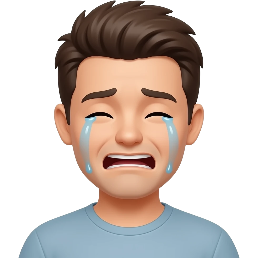 Un emojis como agradecimiento y ala vés llorando emoji | AI Emoji Generator