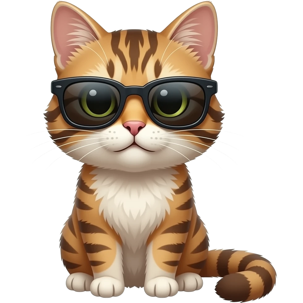 Cat wearing sunglasses emoji