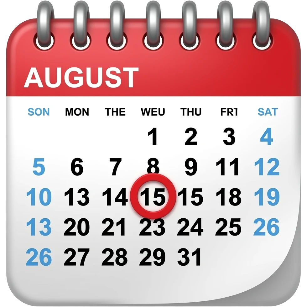 1 Aug emoji