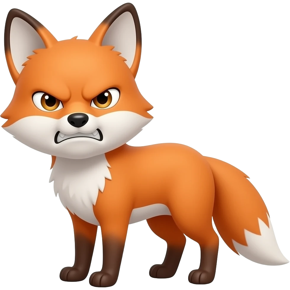 Angry fox emoji
