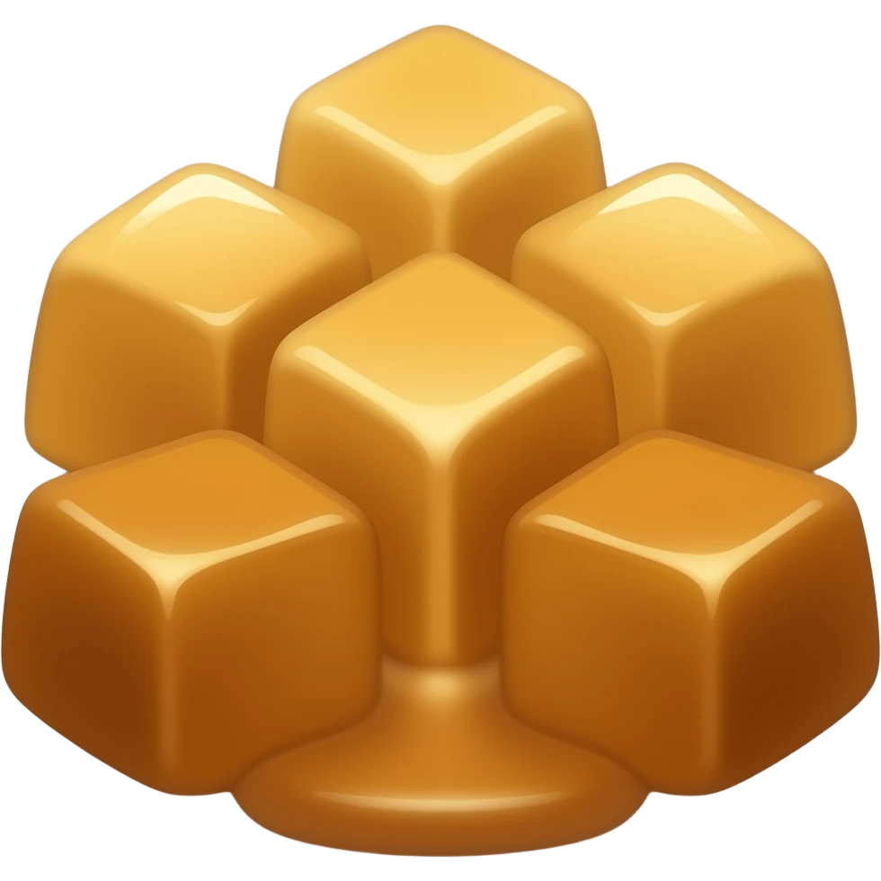 caramel cubes emoji