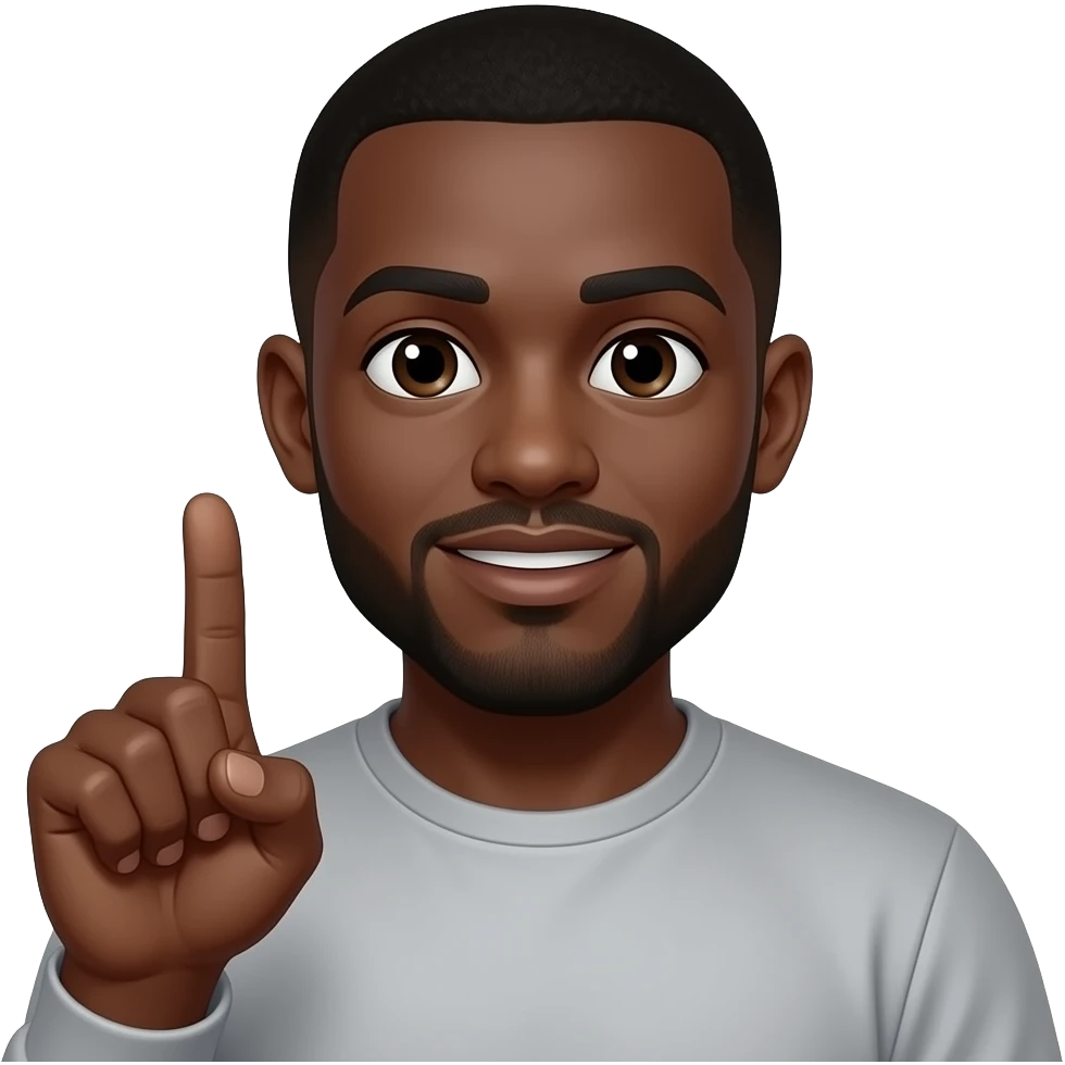 make a black man, really black, doing black things. he is saying the n-word emoji