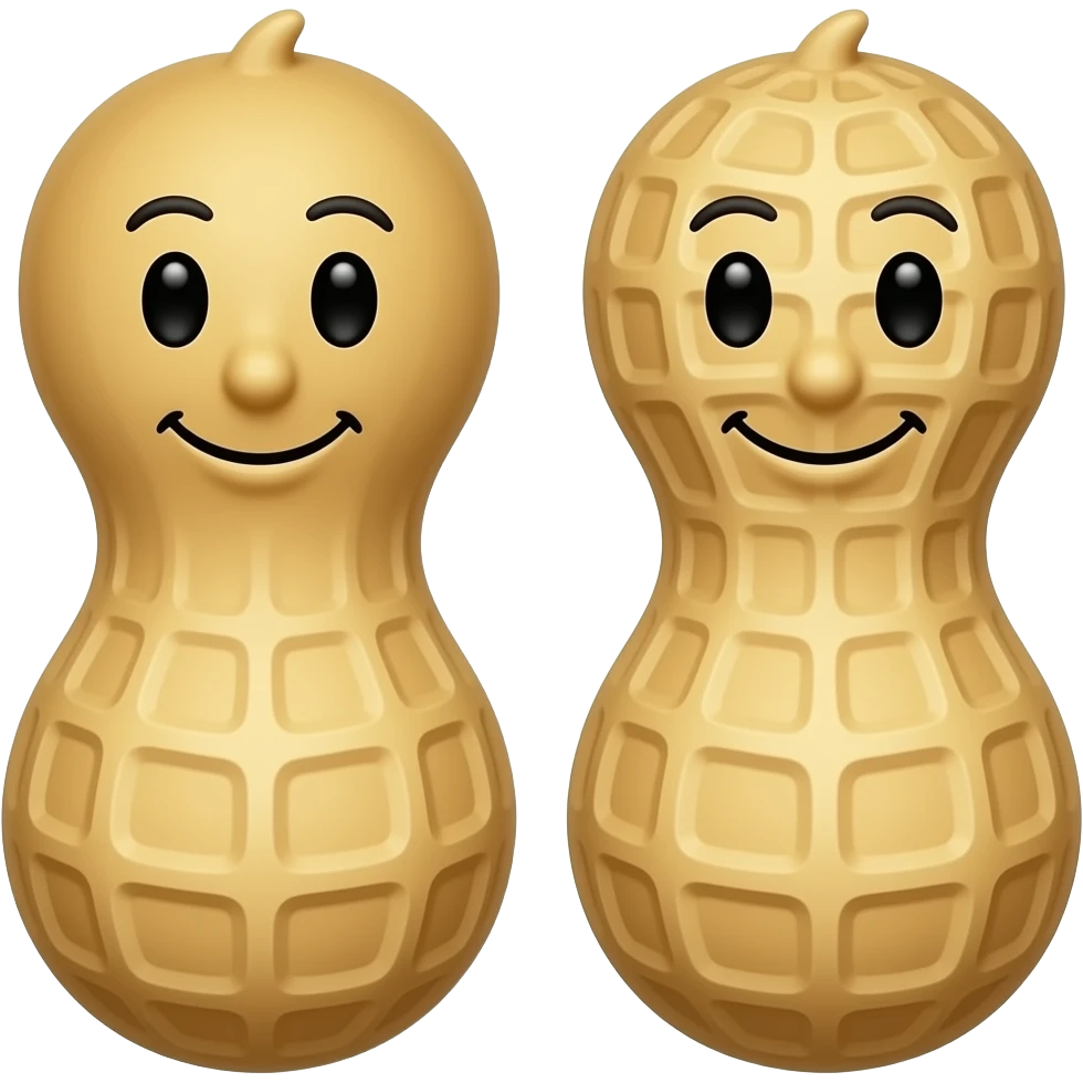 two Peanuts emoji